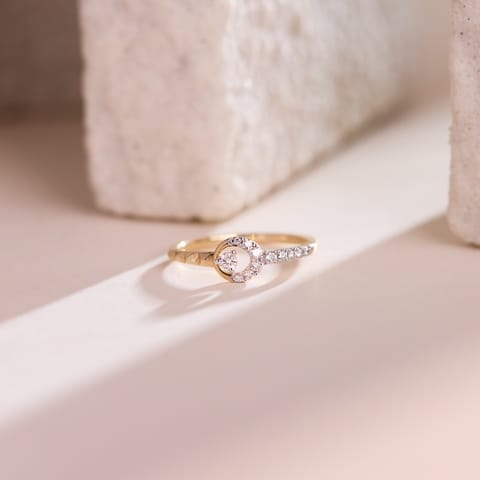 Circle Trace Diamond Ring