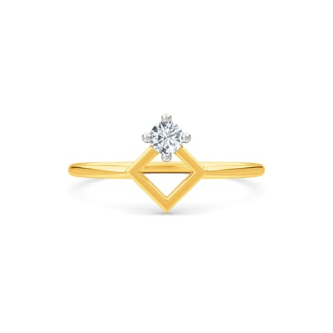 Minimal Circle Diamond Ring Minimal Circle Diamond Ring