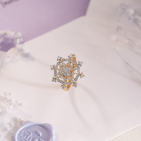 Solar Halo Diamond Ring Solar Halo Diamond Ring