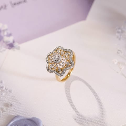 Elegant Flower Diamond Ring Elegant Flower Diamond Ring
