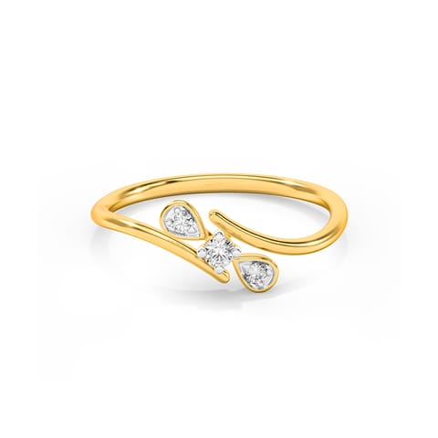 Leaf Wave Diamond Ring Leaf Wave Diamond Ring