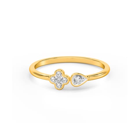 Quatrefoil Bypass Diamond Ring Quatrefoil Bypass Diamond Ring