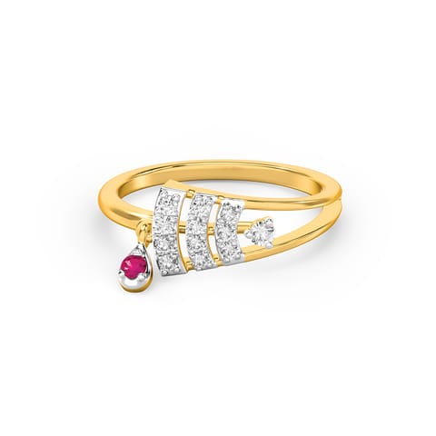 Tiered Bypass Gemstone Ring Tiered Bypass Gemstone Ring
