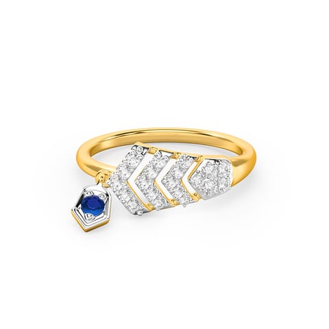 Deco Chevron Gemstone Ring Deco Chevron Gemstone Ring