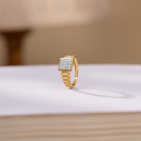 Links Grid Diamond Ring for Men