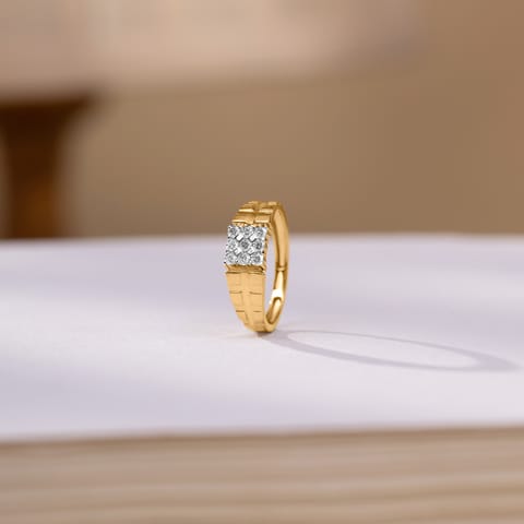 Lumina Brick Diamond Ring for Men