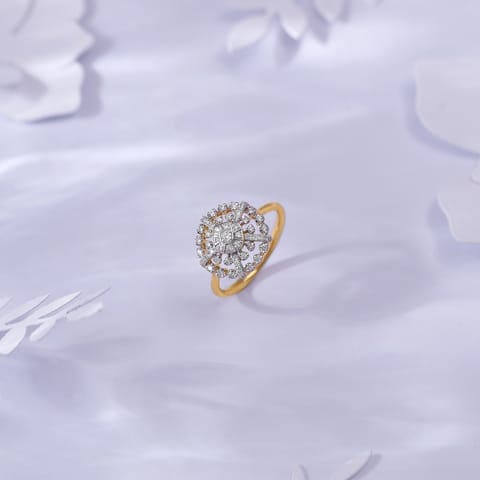 Solar Bloom Diamond Ring