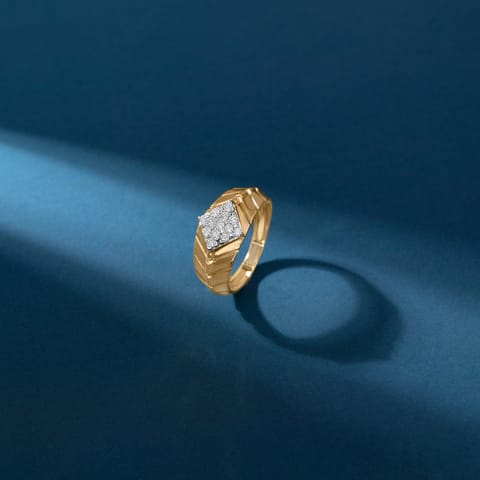 Sovereign Chevron Diamond Ring for Men