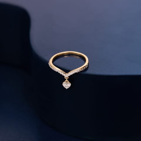 Dangling Heart Diamond Ring Dangling Heart Diamond Ring