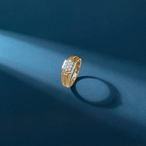 Structural Apex Diamond Ring for Men