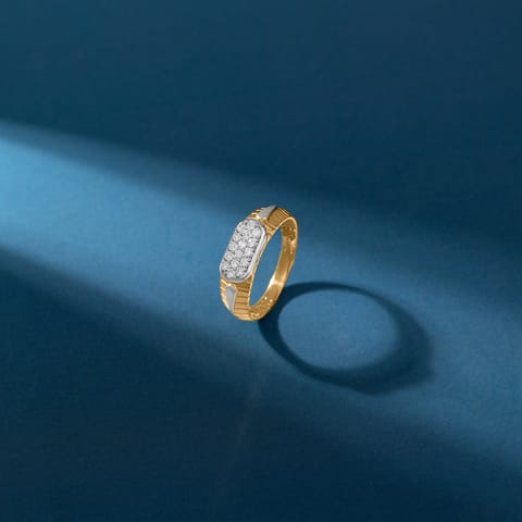 Elongated Textured Diamond Ring for Men Elongated Textured Diamond Ring for Men