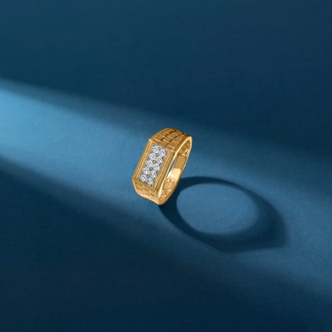 Structural Brick Diamond Ring for Men