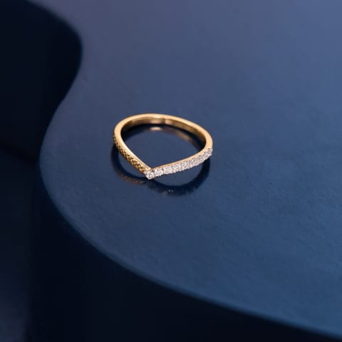 Half & Half Chevron Diamond Ring Half & Half Chevron Diamond Ring