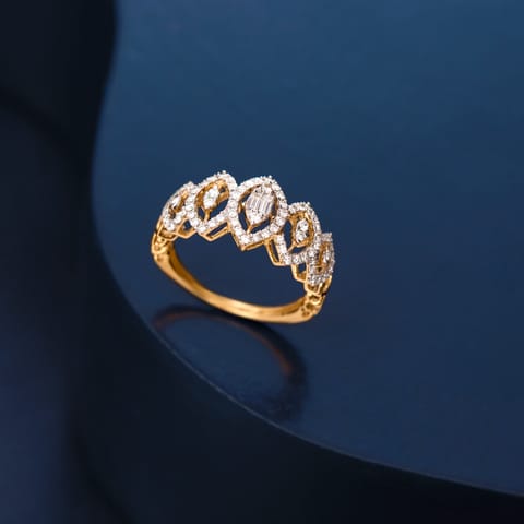 Navette Shaped Diamond Band