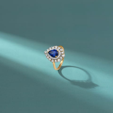 Stardust Teardrop Gemstone Ring