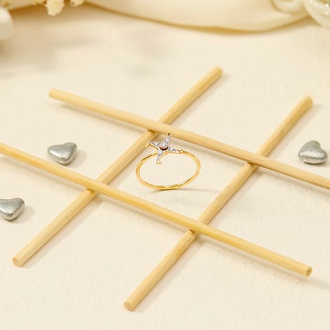 Pin Wheel Diamond Ring