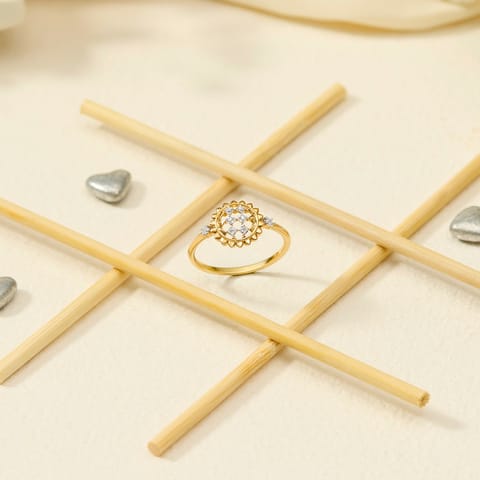 Sparkly Orb Diamond Ring
