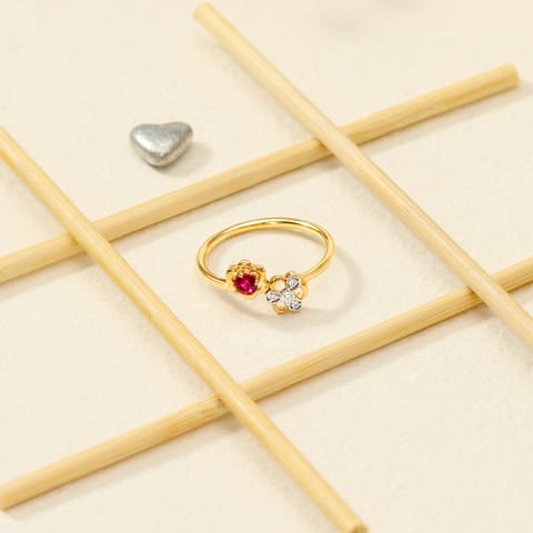 Cute Florals Gemstone Ring
