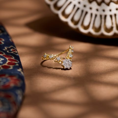 Woven Majestic Diamond Vanki Ring