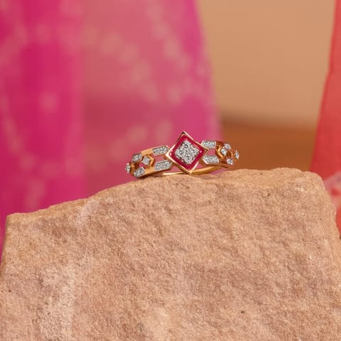 Glazing Bandhej Diamond Ring Glazing Bandhej Diamond Ring