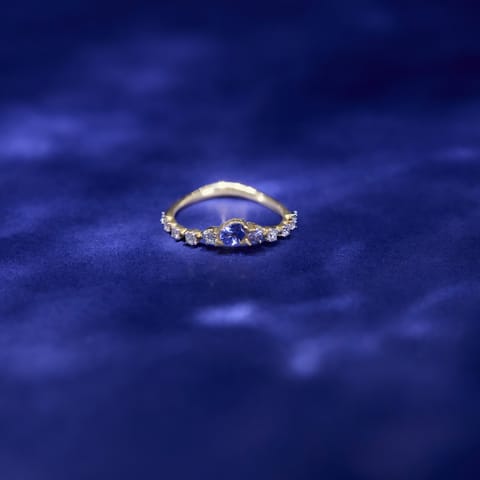 Tanzanite Streak Gemstone Ring Tanzanite Streak Gemstone Ring