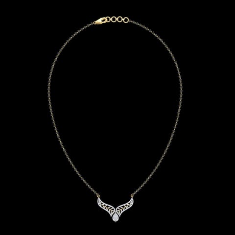 Avyaahata Leafy Mangalsutra