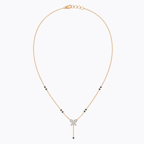 Vyoma Butterfly Diamond Mangalsutra