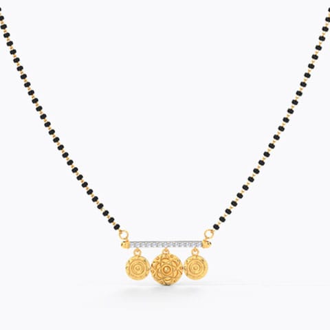Sarah Coin Diamond Mangalsutra