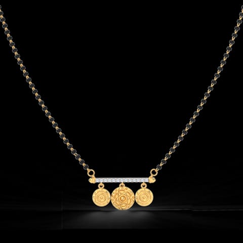 Sarah Coin Diamond Mangalsutra