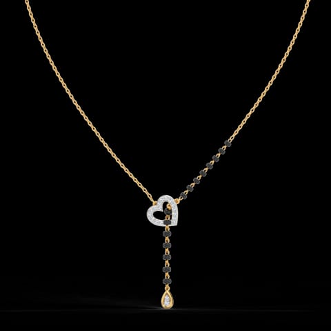 Kaneez Heart Lariat Diamond Mangalsutra Kaneez Heart Lariat Diamond Mangalsutra