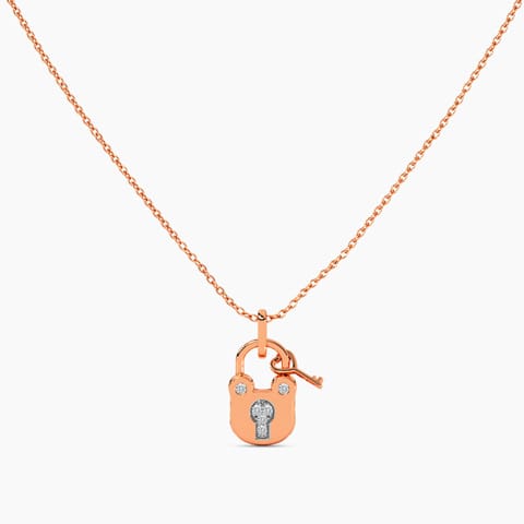 Classic Lock Diamond Mangalsutra 