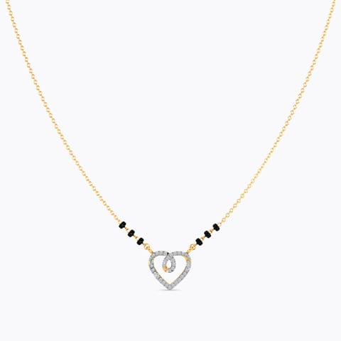 Lovely Heart Diamond Mangalsutra