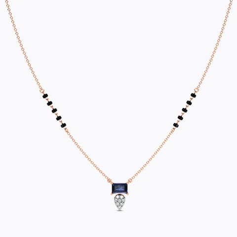 Alma Diamond Gemstone Mangalsutra