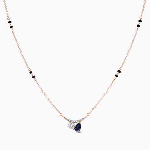 Milda Diamond Gemstone Mangalsutra