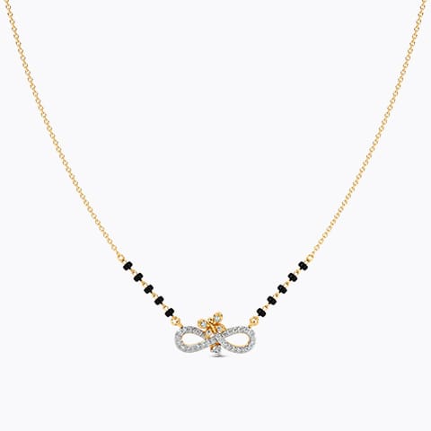 Cara Infinity Diamond Mangalsutra