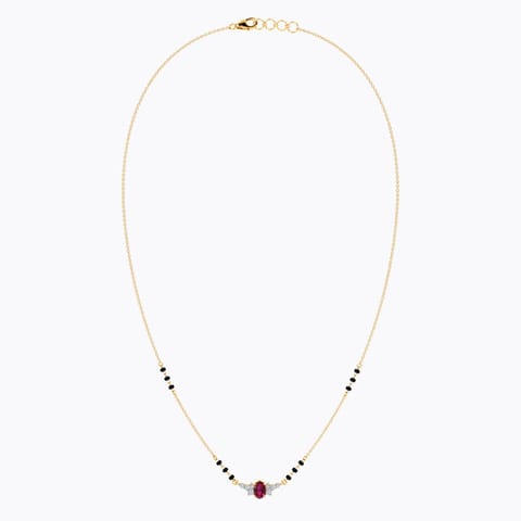 Celeste Diamond Gemstone Mangalsutra Celeste Diamond Gemstone Mangalsutra