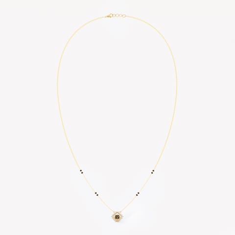 Halo Square Diamond Mangalsutra Halo Square Diamond Mangalsutra