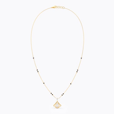 Scallop Chisel Diamond Mangalsutra Scallop Chisel Diamond Mangalsutra