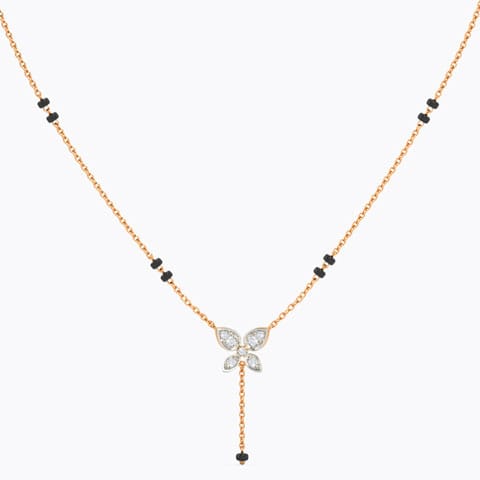 Sparkling Butterfly Diamond Mangalsutra Sparkling Butterfly Diamond Mangalsutra