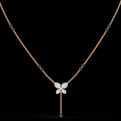 Sparkling Butterfly Diamond Mangalsutra Sparkling Butterfly Diamond Mangalsutra