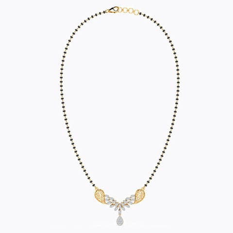 Paisley Spark Diamond Mangalsutra