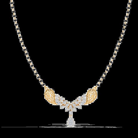Paisley Spark Diamond Mangalsutra