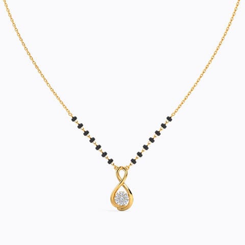 Infinity Drop Diamond Mangalsutra
