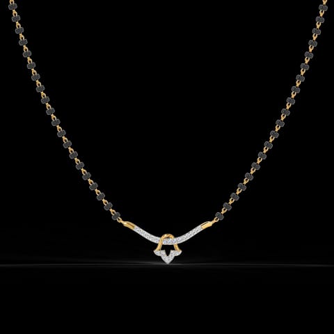 Tulip Diamond Mangalsutra