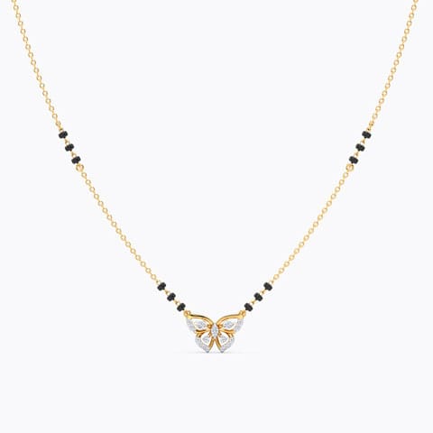 Butterfly Shine Diamond Mangalsutra