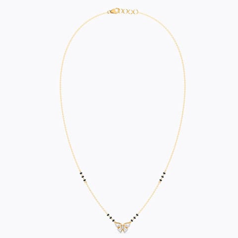 Butterfly Shine Diamond Mangalsutra