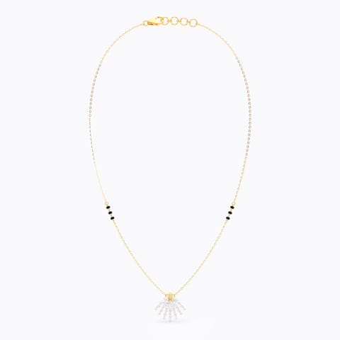 Gleaming Lines Diamond Mangalsutra