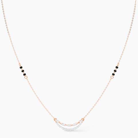 Swirl Shine Diamond Mangalsutra