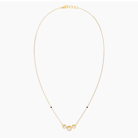 Trinity Orb Diamond Mangalsutra Trinity Orb Diamond Mangalsutra