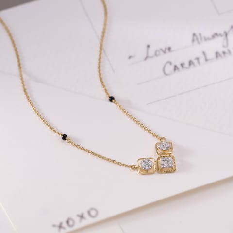 Trinity Square Diamond Mangalsutra